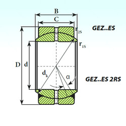 Bearing GEZ 95 ES 2RS ISB