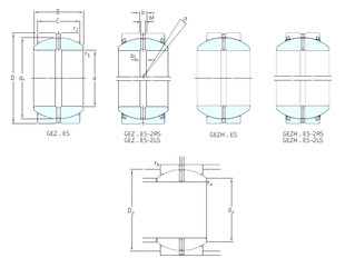 Bearing GEZH208ES-2LS SKF