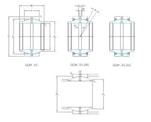 Bearing GEZM312ES-2RS SKF