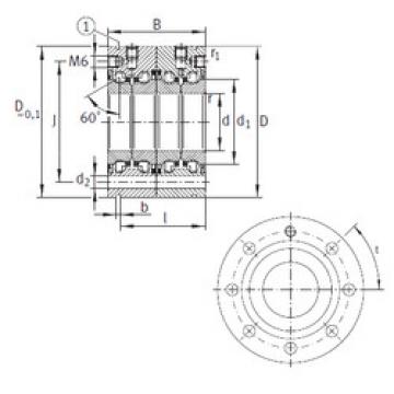 Bearing ZKLF1762-2RS-2AP INA