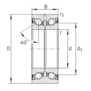 Bearing ZKLN2052-2RS INA