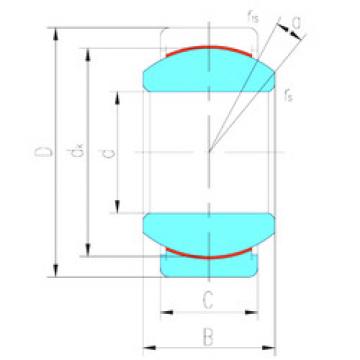 Bearing GEZ44ET-2RS LS