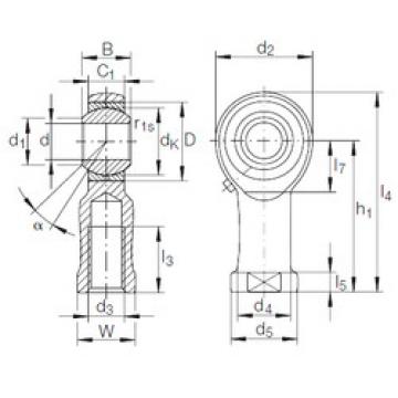 Bearing GIKFR 12 PB INA