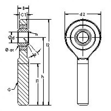 Bearing SA45ET-2RS AST