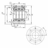 Bearing ZKLF2068-2RS-2AP INA