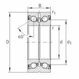 Bearing ZKLN3572-2RS-PE INA